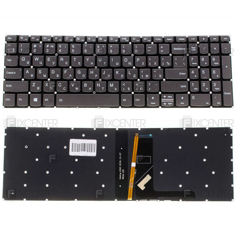 Клавиатура для ноутбука Lenovo IdeaPad V130-15, V330-15, 330S-15, S340-15, S540-15 з підсвідкою ОРИГІНАЛ