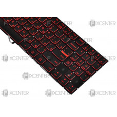Клавиатура для ноутбука Lenovo Legion Y520-15IKB, Y530-15ICH, Y720-15IKB, R720-15IKB Red подсветка