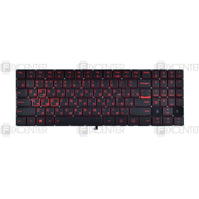 Клавиатура для ноутбука Lenovo Legion Y520-15IKB, Y530-15ICH, Y720-15IKB, R720-15IKB Red подсветка