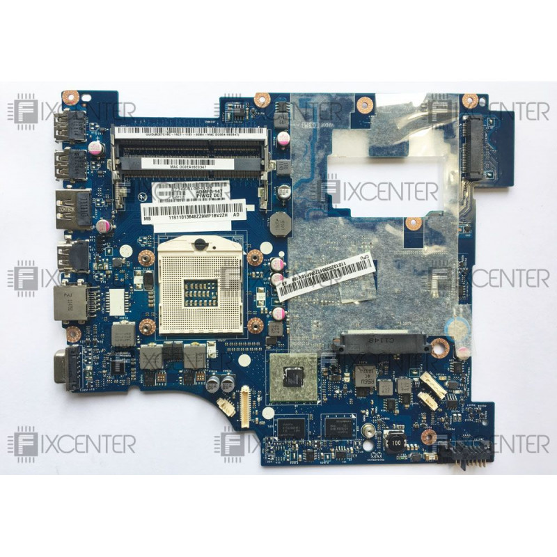 Б/У Материнская плата (LA-6753P, 11S11013648zz) для ноутбука Lenovo G570, G570A, G575. Intel, DIS 216-0774207, PCH SLJ4P