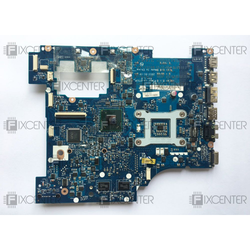 Б/У Материнская плата (LA-6753P, 11S11013648zz) для ноутбука Lenovo G570, G570A, G575. Intel, DIS 216-0774207, PCH SLJ4P