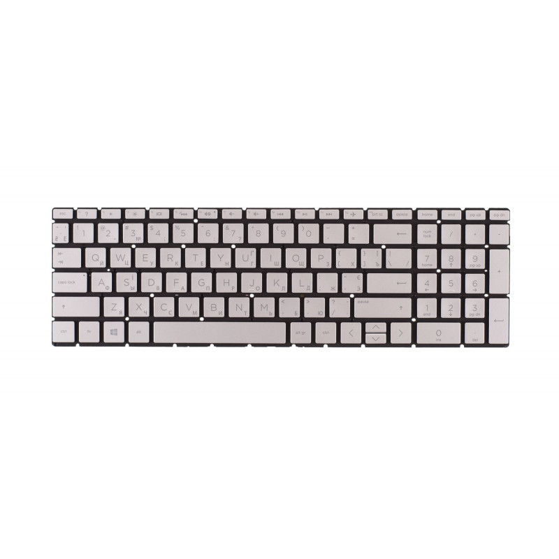 Клавиатура 910300228990, L13320-001 для ноутбука HP 15-DA, 15-DB, 15-DX, 15-DR, 15-DW, 15-CX, 15-CS, 250 G8, 250 G7 Gaming 16-A с подсветкой Оригинал SILVER
