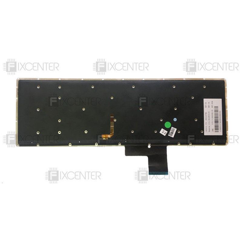 Клавиатура для ноутбука Lenovo IdeaPad Y50-70, Y50-80, Y70-70 с подсветкой (черные торцы кнопок)