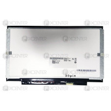 Б/У Матрица (экран) 13.3" матовая (1366×768, 30pin, LED, Slim) HD крепления слева/справа планки, 30pin, 13.3", Матовое, 1366x768, LED, Slim