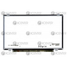 Б/У Матрица (экран) 14.0" матовая (1600x900, 30pin, LED, Slim) HD+ крепления сверху/снизу, 30pin, 14.0", Матовое, 1600x900, LED, Slim