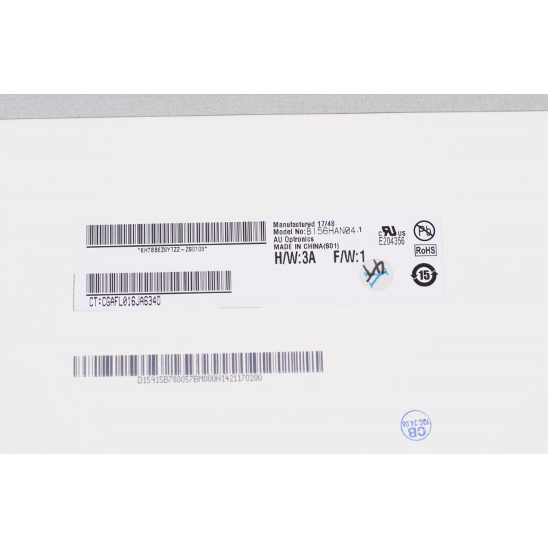 Матрица (экран) AUO 15.6" B156HAN04.1 (1920×1080, 220 cd/m², 262K, NTSC 45%, 60Hz 30 pins) для ноутбука, 30pin, 15.6", Матовое, 1920x1080, LED, Slim, 60 Гц, 359.5