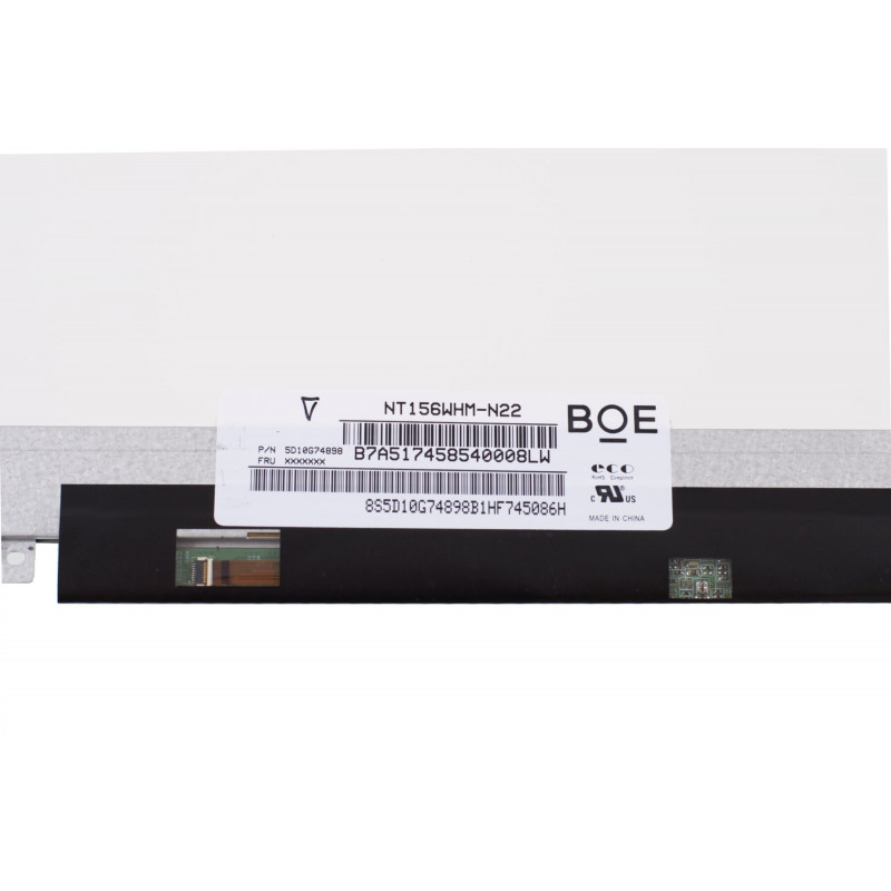 Матрица (экран) BOE 15.6" NT156WHM-N22 (1366×768, 200 cd/m², 262K 45% NTSC, 60Hz, 30 pin) для ноутбука, 30pin, 15.6", Матовое, 1366x768, LED, Slim, 60 Гц, 359.5