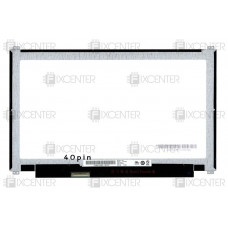 Матрица (экран) 13.3" матовая (1366x768, 40pin, LED, Slim) HD крепления сверху/снизу, 40pin, 13.3", Матовое, 1366x768, LED, Slim