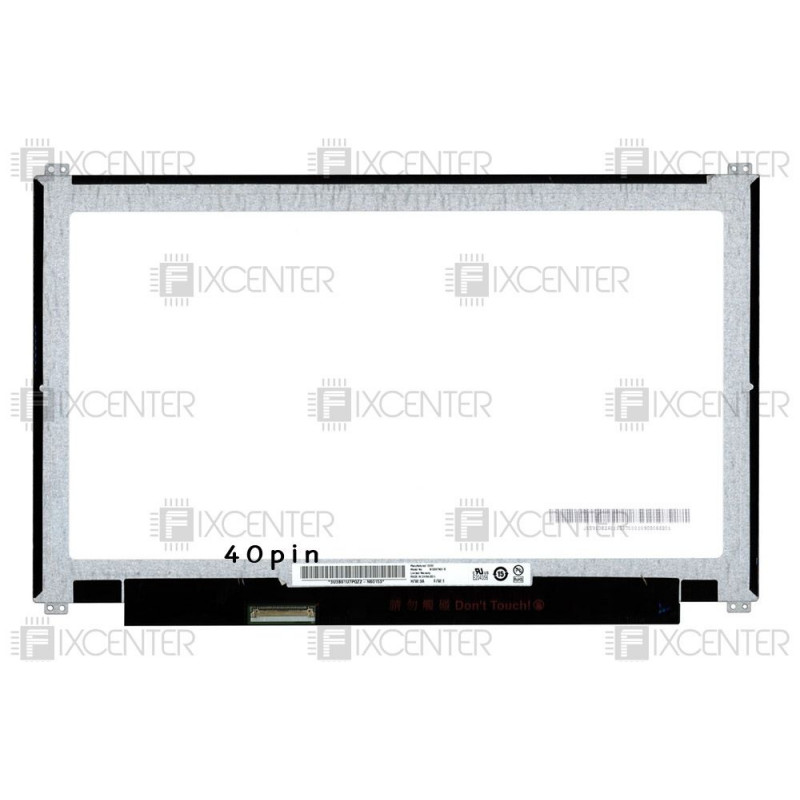 Матрица (экран) 13.3" матовая (1366x768, 40pin, LED, Slim) HD крепления сверху/снизу, 40pin, 13.3", Матовое, 1366x768, LED, Slim