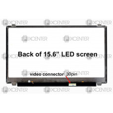 Матрица (экран) 15.6" глянцевая (1366×768, 30pin, LED, Slim) HD крепления сверху/снизу, 30pin, 15.6", Гленцевое, 1366x768, LED, Slim