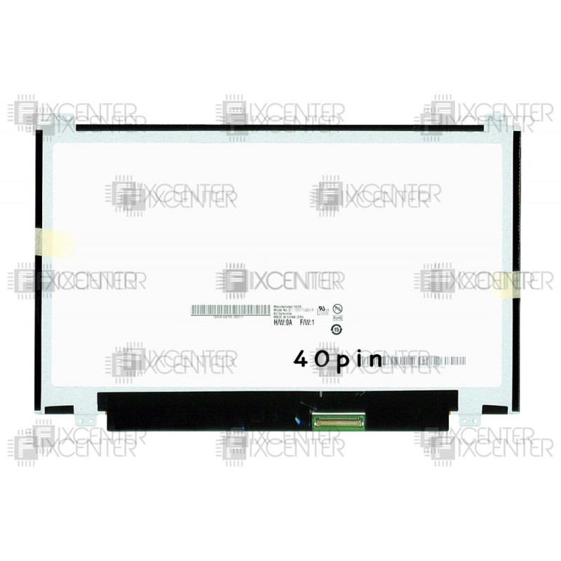 Матрица (экран) 11.6" матовая (1366×768, 40pin, LED, Slim) HD крепления сверху/снизу, 40pin, 11.6", Матовое, 1366x768, LED, Slim