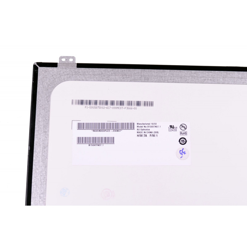 Матрица (экран) 15.6" B156XTN07.1 глянцевая (1366×768, 30pin, LED, Slim) HD крепления сверху/снизу, 30pin, 15.6", Гленцевое, 1366x768, LED, Slim, 60 Гц