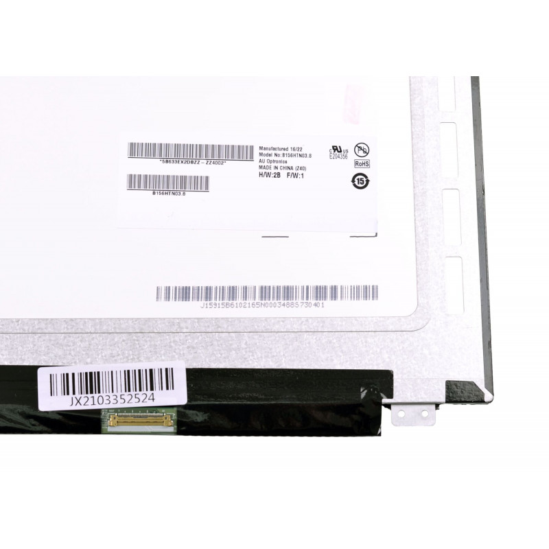 Матрица (экран) 15.6" B156HTN03.8 матовая (1920×1080, 30pin, LED, Slim) Full HD крепления сверху/снизу, 30pin, 15.6", Матовое, 1920x1080, LED, Slim, 60 Гц