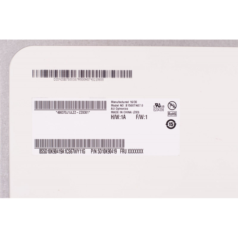 Б/у матрица (экран) 15.6" глянцевая B156XTN07.0 (1336x768, 30pin) HD, LED, разъем справа снизу, 30pin, 15.6", Гленцевое, 1366x768, LED, Slim, 60 Гц