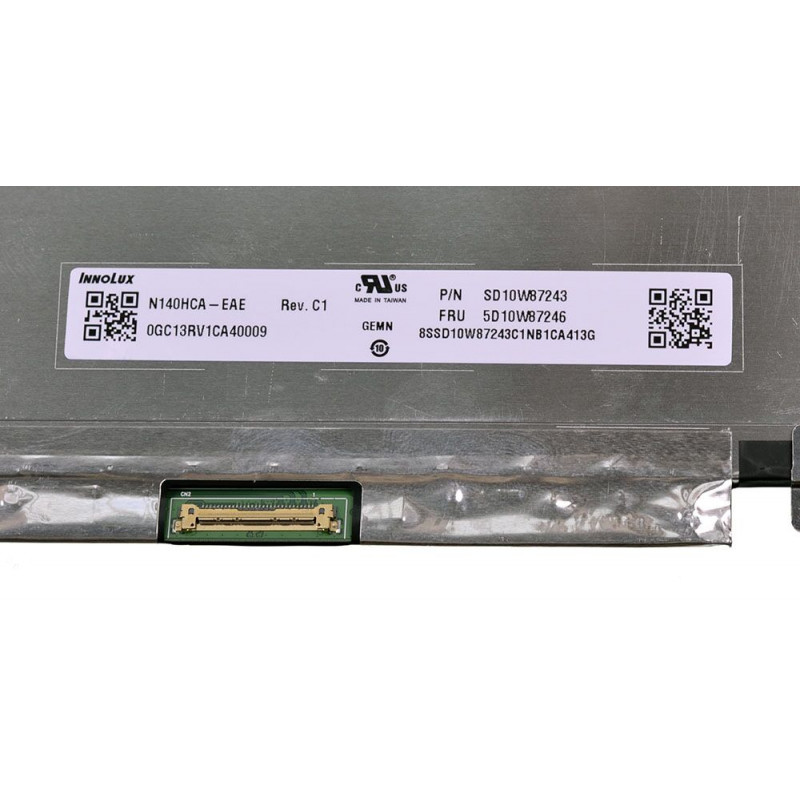 Матрица (экран) 14.0" матовая N140HCA-EAE REV.C1 (1920x1080, 30pin, LED, Slim, IPS) FHD Крепления сверху/снизу (315 мм), 30pin, 14.0", Матовое, 1920x1080, LED, Slim, 60 Гц, 320 мм