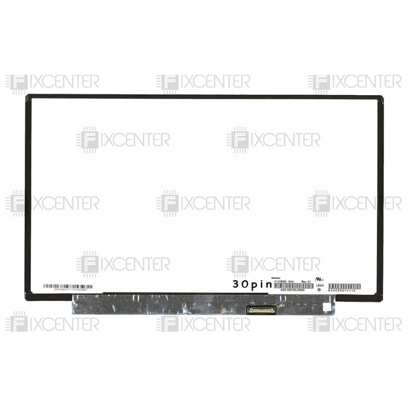 Матрица (экран) 13.3" глянцевая (1366x768, 30pin, LED, Slim) HD без креплений, 30pin, 13.3", Гленцевое, 1366x768, LED, Slim