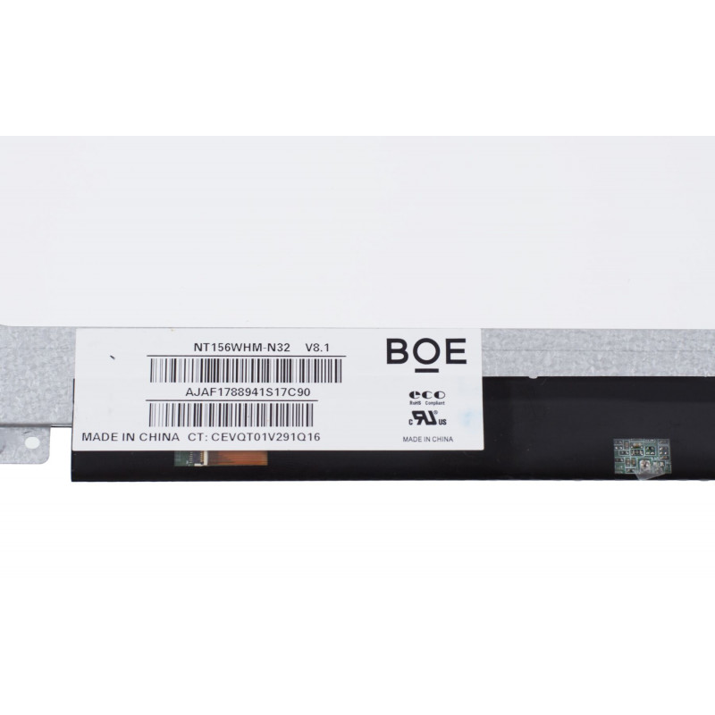 Матрица (экран) BOE 15.6" NT156WHM-N32 V8.1 (1366×768, 220 cd/m², 262K 45% NTSC, 60Hz, 30 пинов) для ноутбука, 30pin, 15.6", Гленцевое, 1366x768, Slim, 60 Гц, 359.5