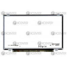 Матрица (экран) 14.0" матовая (1366x768, 30pin, LED, Slim) HD крепления сверху/снизу, 30pin, 14.0", Матовое, 1366x768, LED, Slim