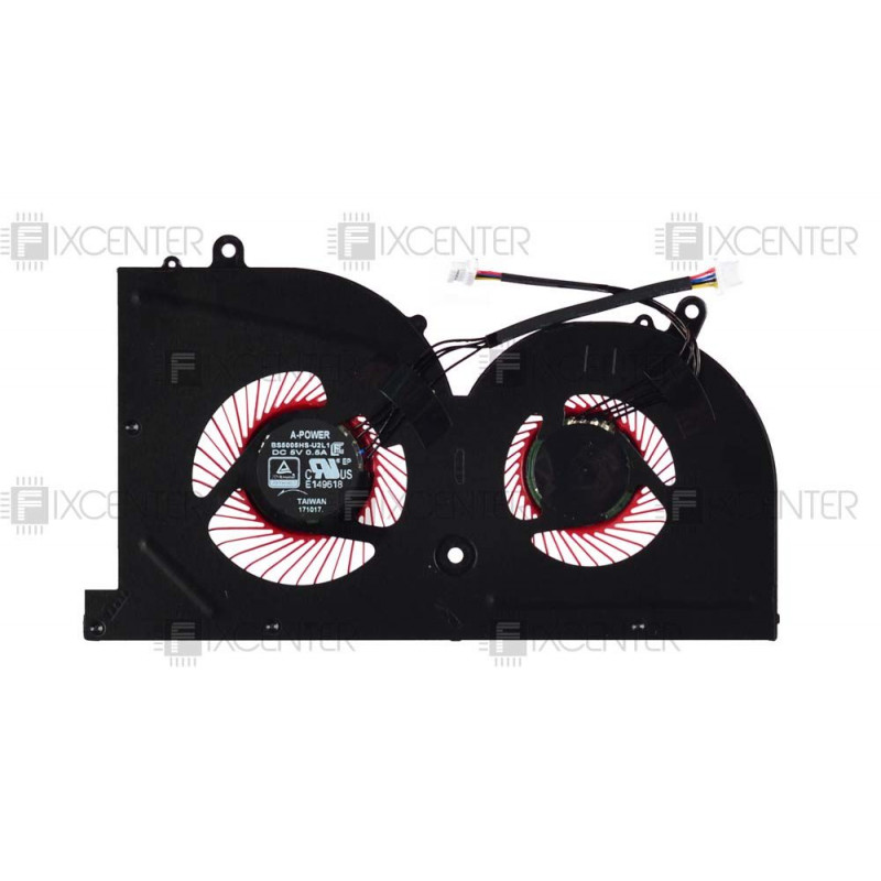 Кулер (вентилятор) BS5005HS-U2L1 для ноутбука MSI GS63VR, GS73VR for GPU