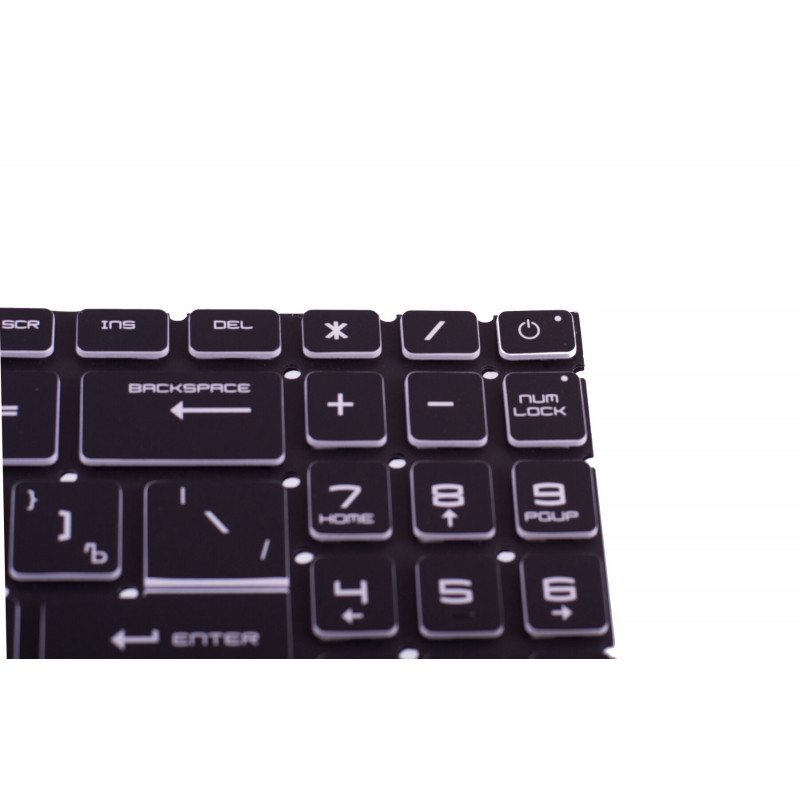 Клавиатура 9Z.NK1BN.B1D NSK-FG0DBN для ноутбука MSI GF66 GF76 с RGB подсветкой ОРИГИНАЛ