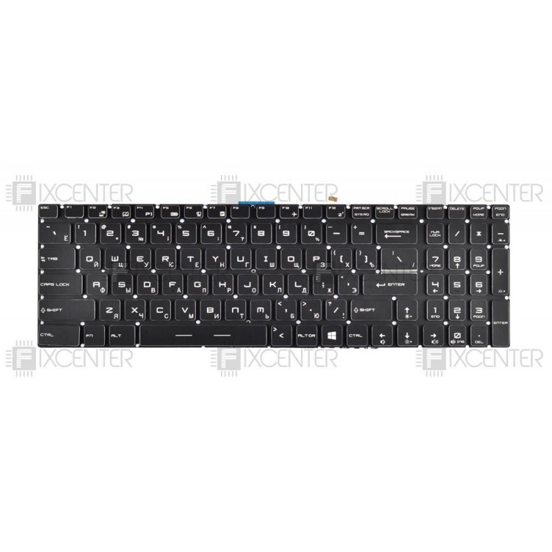 Клавиатура для ноутбука MSI GT72 GP72 GS60 GT62 GS62 GS63 GS70 PE60 PE70 GE72 GE62 GL62 GL72 с подсветкой RGB Orig