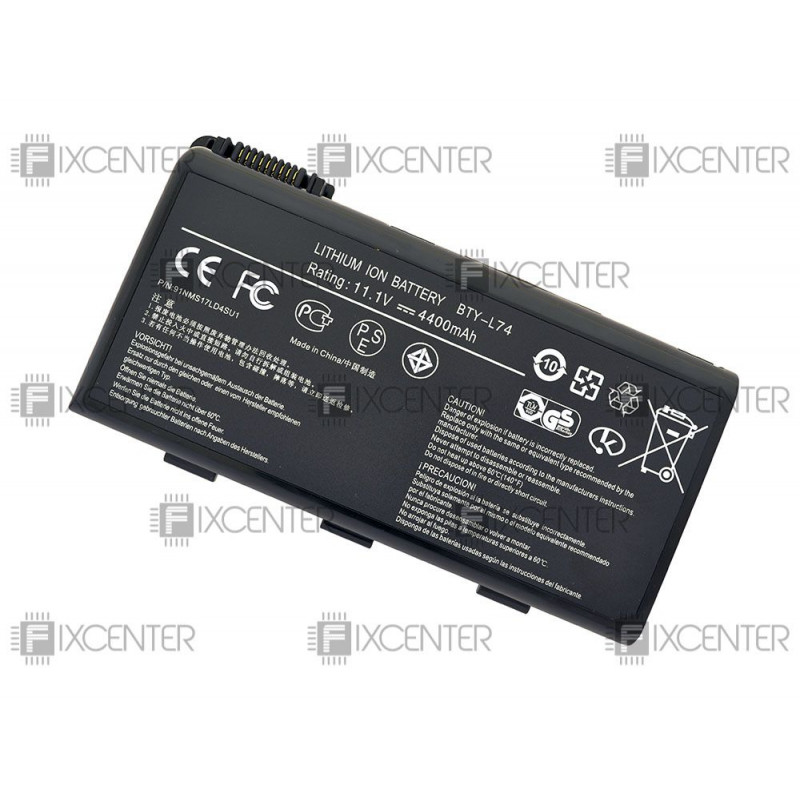 Батарея (аккумулятор) BTY-L74 для ноутбука MSI CR500, CR600, CR610, CX600, CR620, CX700 5200mAh, 5200 mAh, Внешний, High copy, 11.1 V