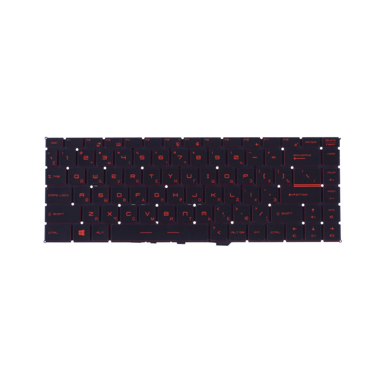 Клавиатура для ноутбука MSI GS65 GF63 GF65 8RC 8RD 8RD 9SC с красной подсветкой ОРИГИНАЛ
