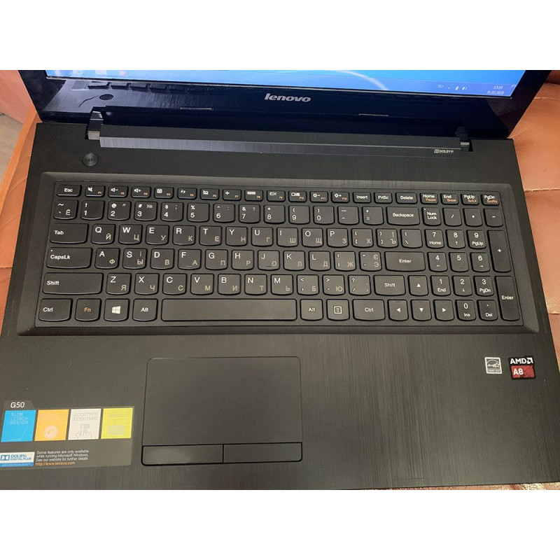 Ноутбук Lenovo G50-45 / 15.6" TN / HD 1366*768 / AMD A8-6410 4 ядра / DDR3 6Gb / HDD 500Gb / AMD Radeon R5 / Wi-Fi / Card-reader / Web-cam, Нет, Lenovo, 15.6", AMD, Интегрированная