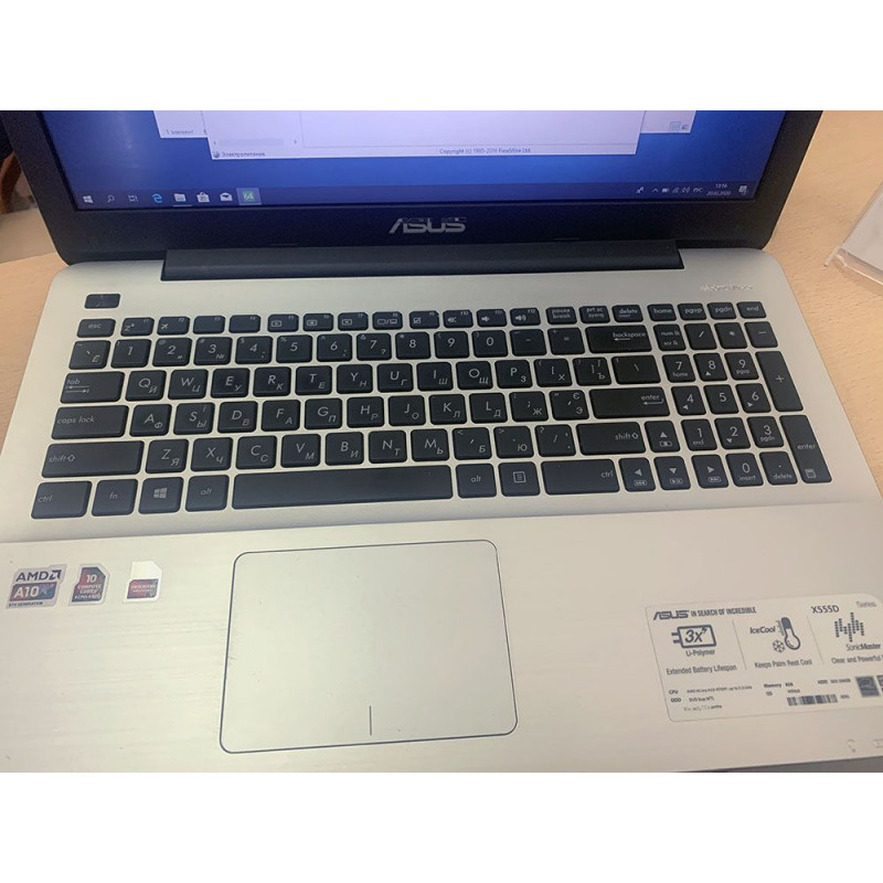 Ноутбук Asus X555DA / 15.6" TN / FHD 1920*1080 / AMD QuadCore A10-8700p / DDR3 8Gb / SSD 256Gb / AMD Radeon R6 / Wi-Fi / Card-reader / Web-cam