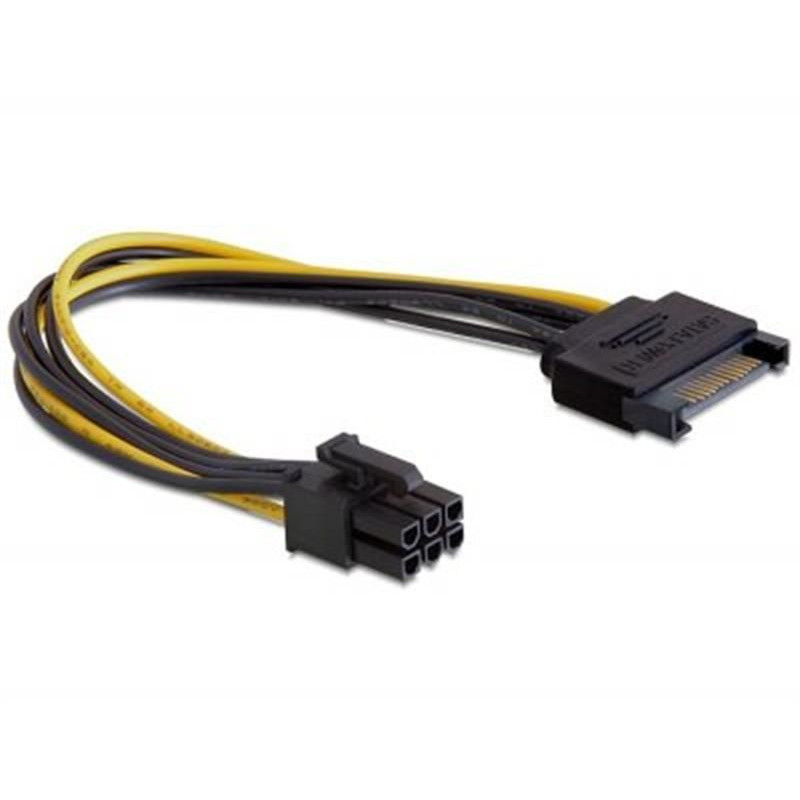 Кабель питания видеокарты переходник Cablexpert (CC-PSU-SATA) Sata (питание) на 6 pin