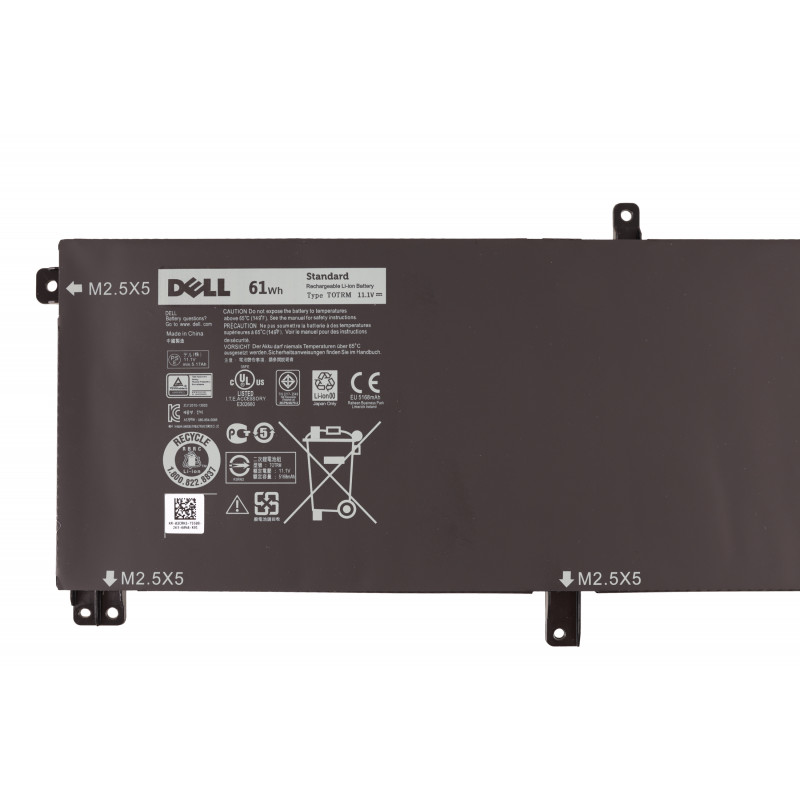 Аккумулятор (батарея) T0TRM, 0HD4J0, HD4J0 для ноутбука Dell XPS 15 9530, 9535, Precision M3800 61Wh, 11.1V, 5168mAh Orig