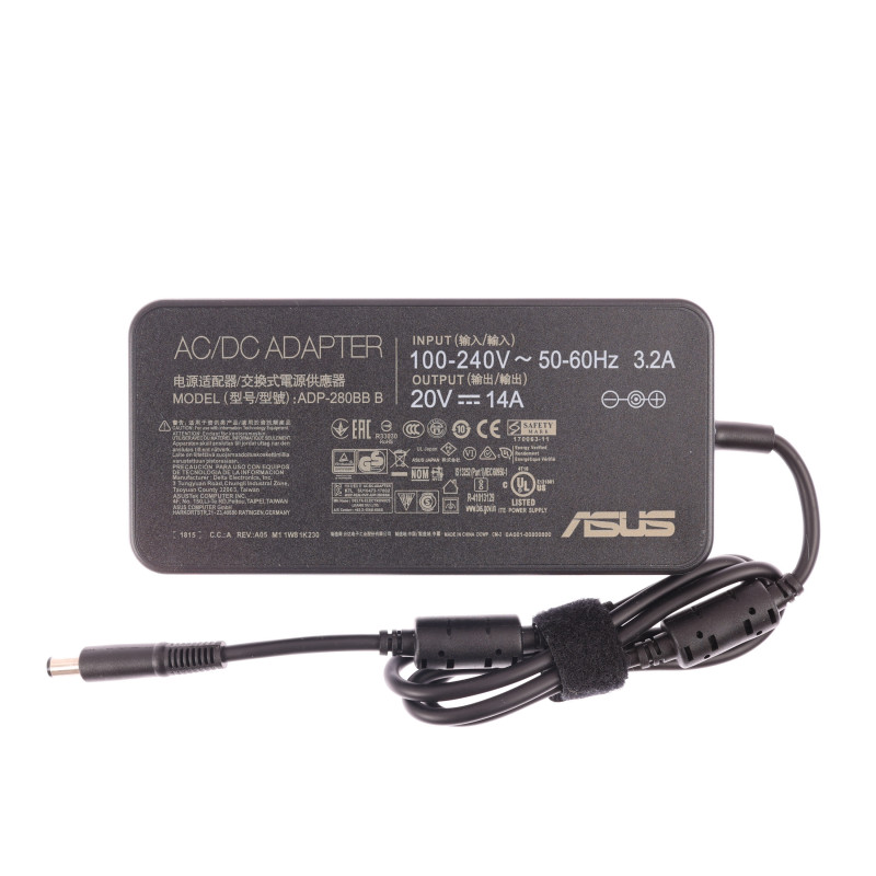 Блок питания (зарядка) ADP-280BB B для ноутбука Asus, MSI 280W 7.4*5.0 мм 20V 14A Оригинал