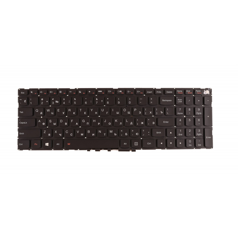 Клавиатура для ноутбука Lenovo IdeaPad 700-15ISK, 700-17ISK с подсветкой Уценка