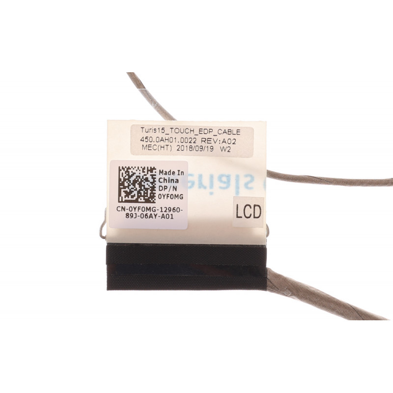 Шлейф матрицы (экрана) YF0MG 450.0AH01.0022 для ноутбуков Dell Inspiron 15 3567, 3565, 3568 оригинал