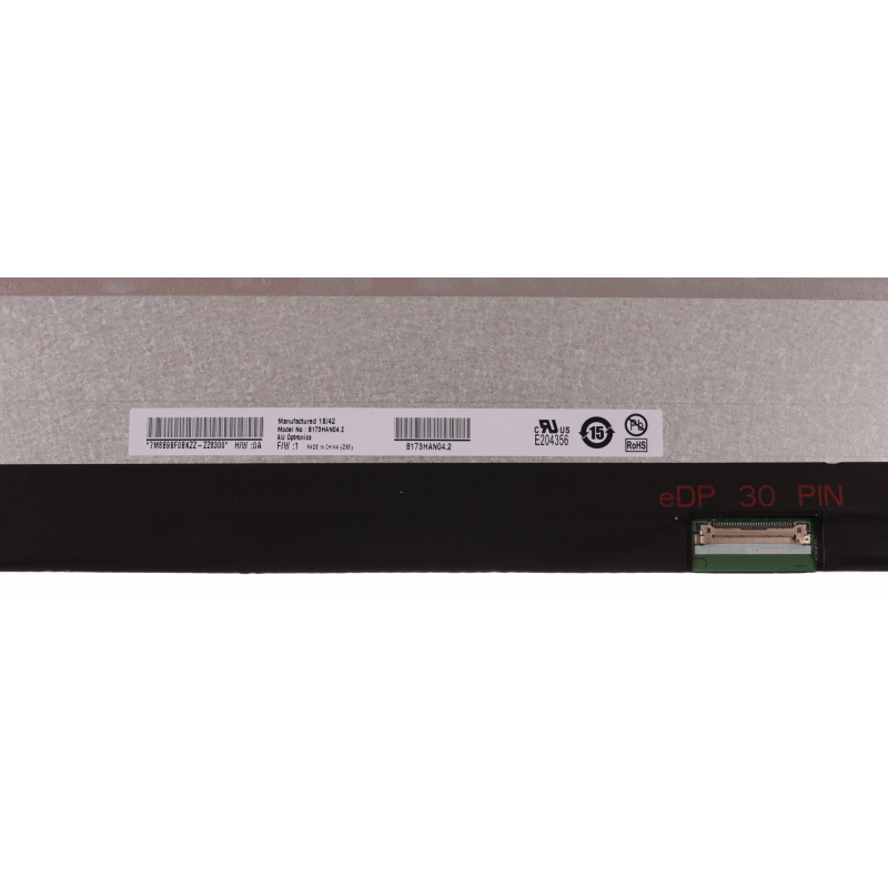 Б/у матрица (экран) B173HAN04.2 17.3" матовая (1920x1080, 300 cd/m², 16.7M, 72% NTSC, LED, Slim, IPS, 60Hz, 30pin) FHD, без креплений