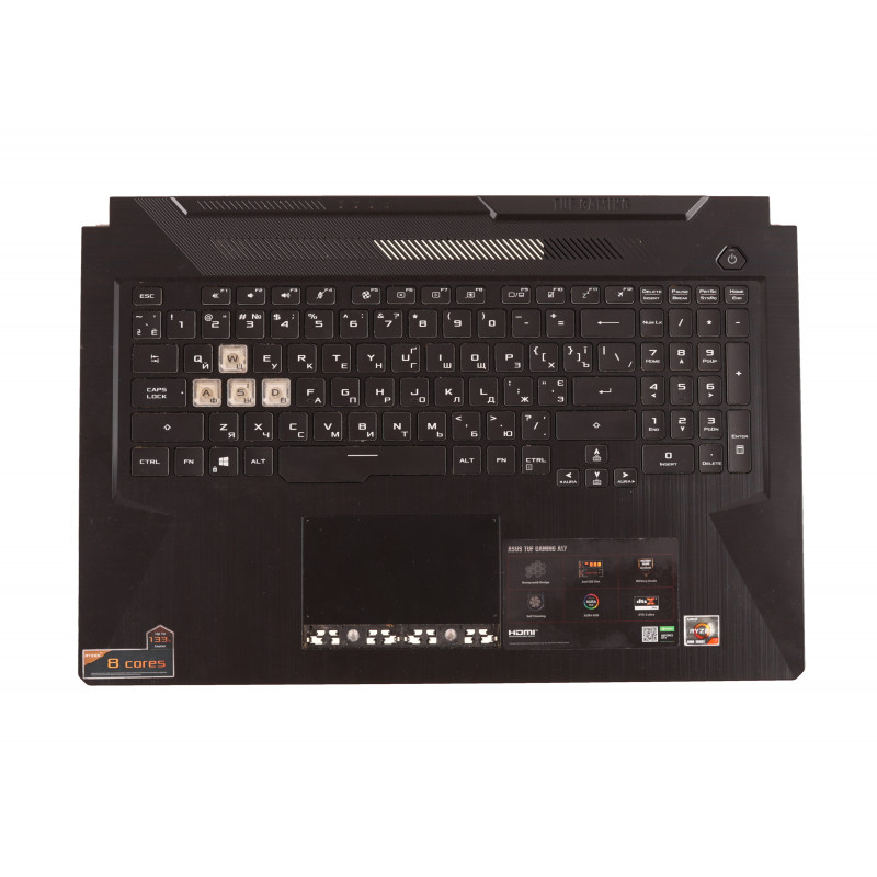 Б/У корпус (лицевая панель + клавиатура + тачпад) 3BBKYTAJN10 для ноутбука Asus TUF Gaming FA706, FA706IU