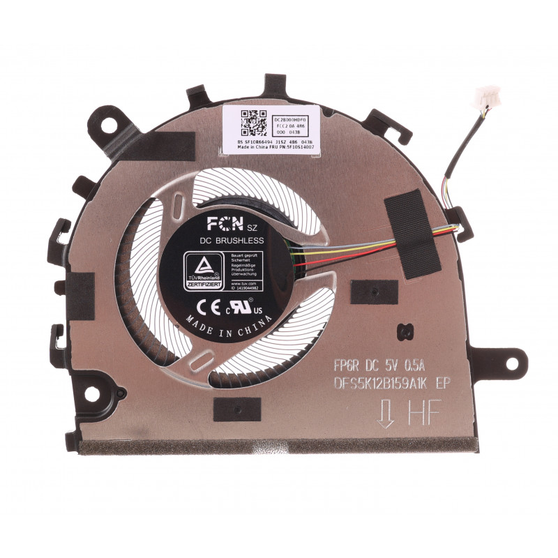 Вентилятор (кулер) 5F10S14007, DFS5K12B159A1K FP6R для ноутбука Lenovo IdeaPad 14ALC7, 14IAU7 Orig