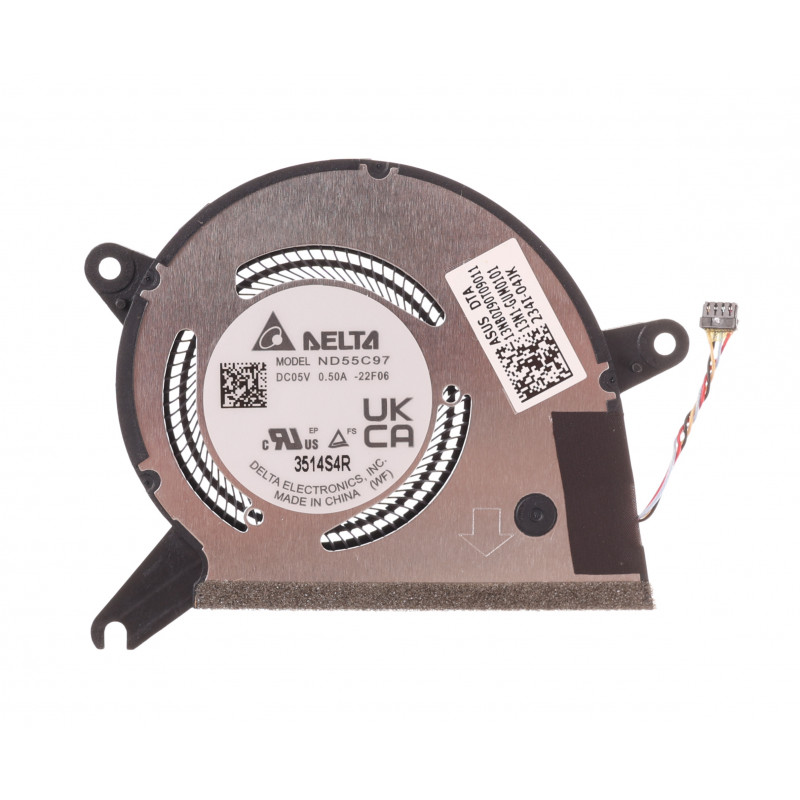 Вентилятор (кулер) ND55C97-22F06, 13NB0Z90T09011 для ноутбука Asus ZenBook S 13 UX5304, UX5304V, UX5304VA CPU Orig