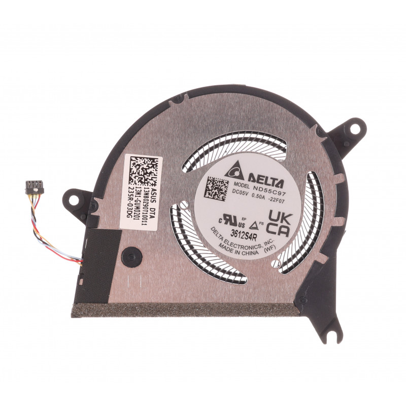 Вентилятор (кулер) ND55C97-22F07, 13NB0Z90T10011 для ноутбука Asus ZenBook S 13 UX5304, UX5304V, UX5304VA GPU Orig