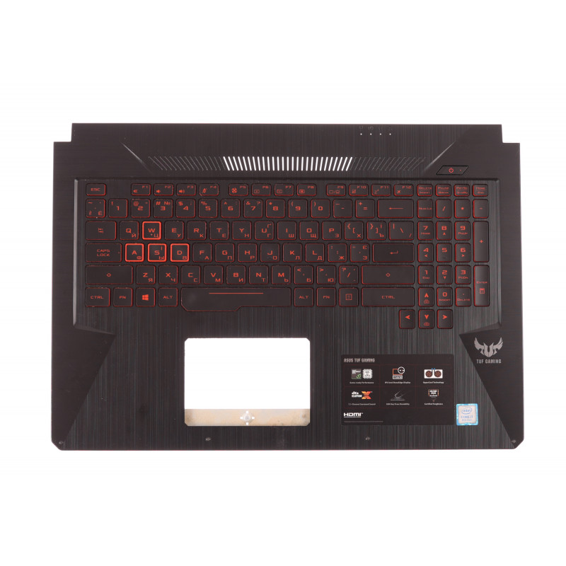 Вживаний корпус (лицьова панель з клавіатурою) для ноутбука Asus TUF Gaming FX705G, FX705DY Оригінал
