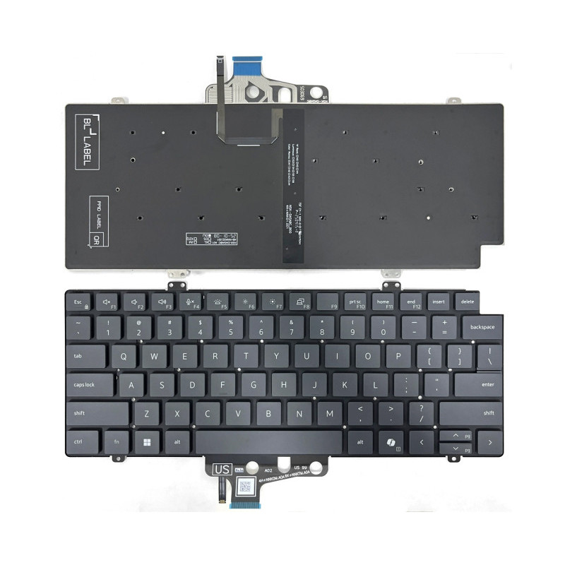 Клавиатура для ноутбука Dell Pro 14 PC14250, PC14255, P193G С подсветкой Orig