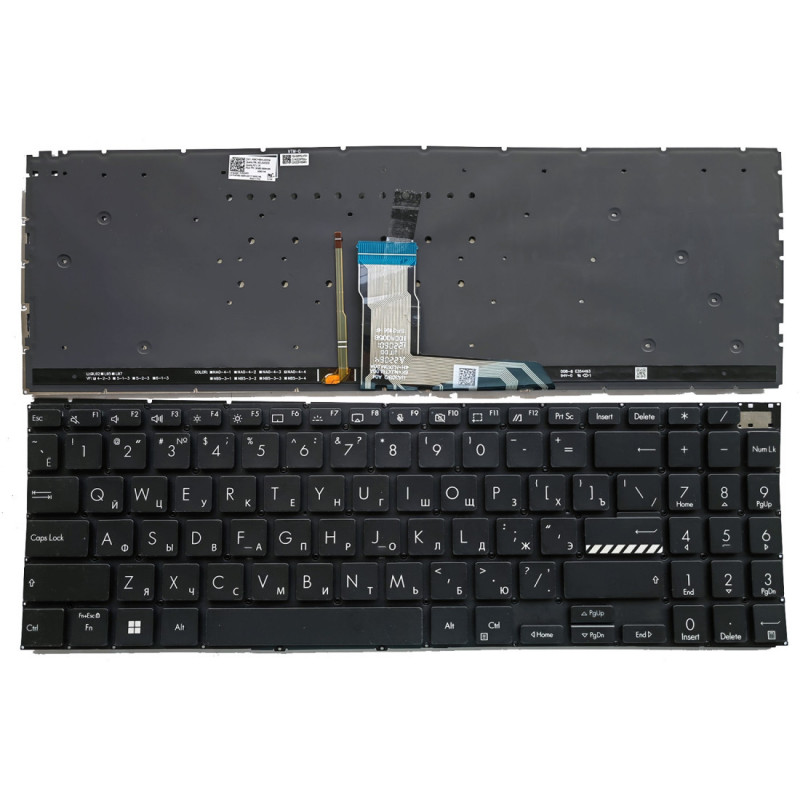 Клавиатура 0KNB0-562URU для ноутбука Asus VivoBook Pro M3500, M6500, K6500, K3500, K3502, X3500 С подсветкой