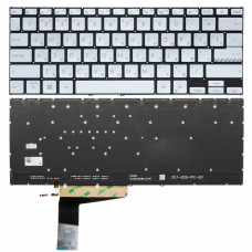 Клавиатура для ноутбука 0KNB0-1607ND00 Asus VivoBook 14 X1402ZA, 14 M1402IA, 14X X1403ZA, 14X M1403QA, VivoBook Go 14 E1404FA Белая С подсветкой