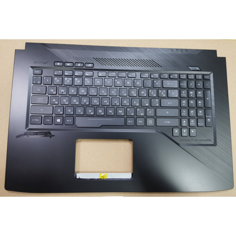 Корпус (лицевая панель, топкейс) 90NR00D1-R30UA0 с клавиатурой для ноутбука Asus GL703, GL703GE