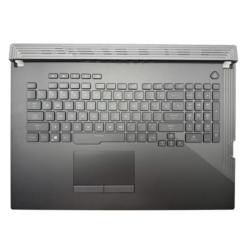 Корпус (топкейс) с клавиатурой для ноутбука ASUS G731 G712 G731G G712L RGB подсветка US