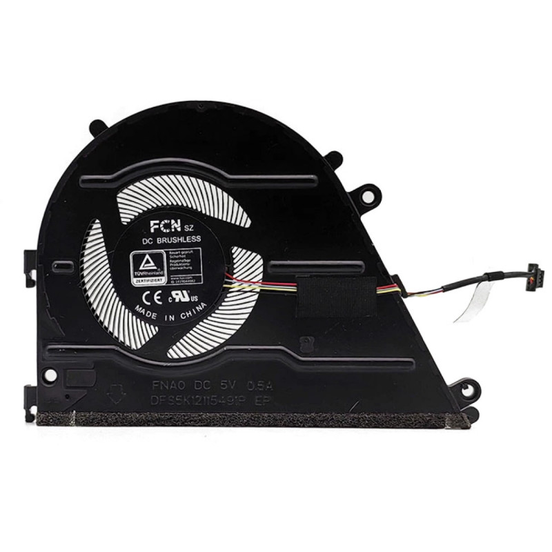 Кулер (вентилятор) M52816-001, DFS5K12115491P FNA0 для ноутбука HP Pavilion Aero 13-BE, TPN-W152 Оригинал