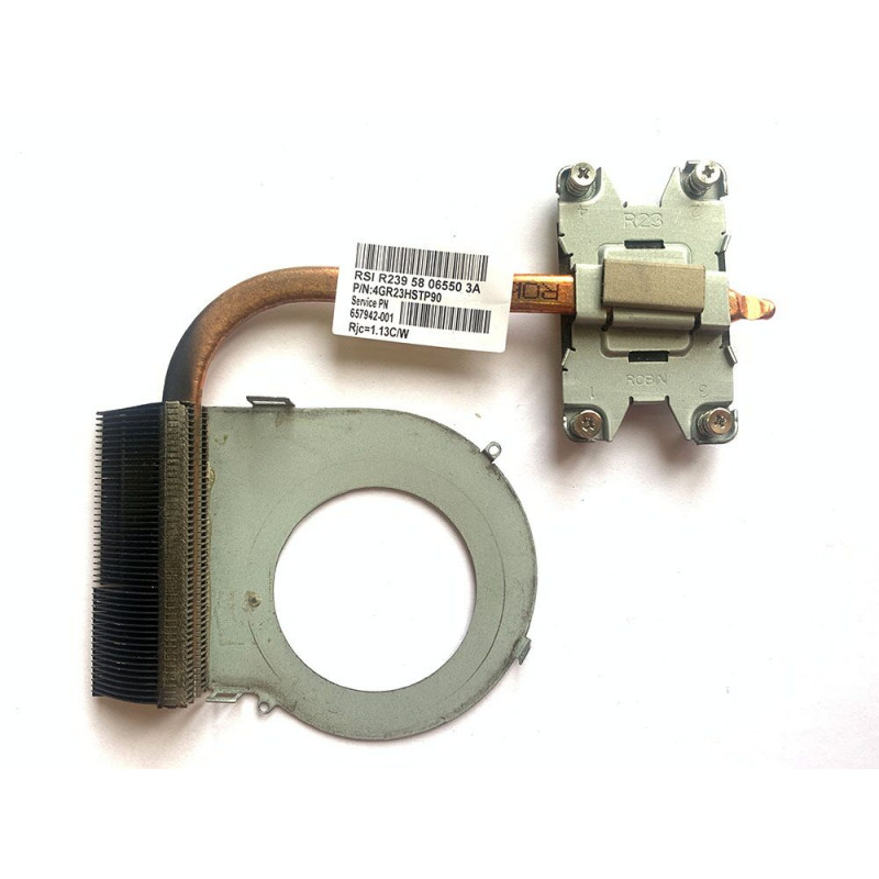 Б/У Радиатор (термоблок, термотрубки) 4GR23HSTP90 657942-001 для ноутбуков HP Pavilion G4-1000, G6-1000, G7-1000 (AMD, UMA)
