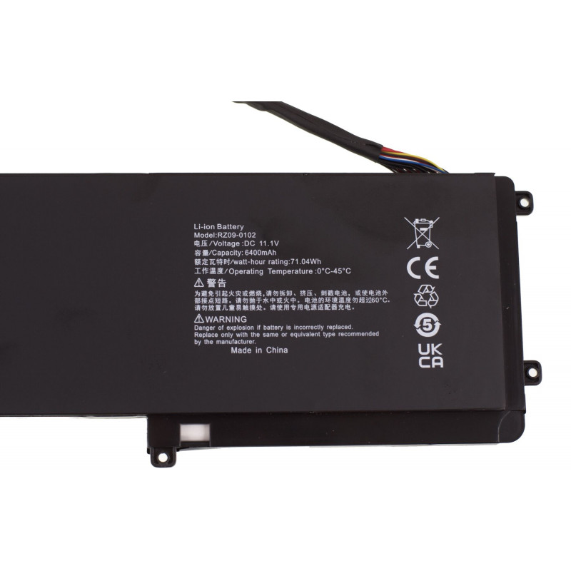 Батарея (аккумулятор АКБ) для ноутбука Razer Blade 14 2013 2014 2015 RZ09-0102 RZ09-0116 RZ09-0130 6400 mAh Orig, 6400 mAh, Внутренний, Оригинал, 11.1 V