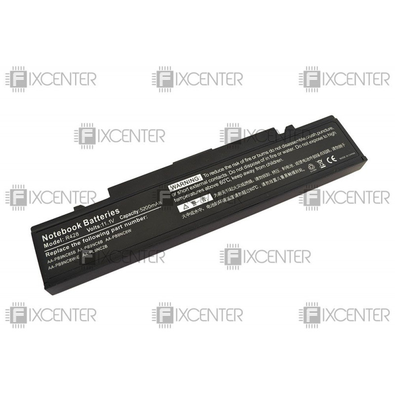 Батарея (аккумулятор) для ноутбука Samsung R420, R460, R522, R528, R530, RV408, NP300 5200 mAh, 5200 mAh, Внешний, High copy, 11.1 V