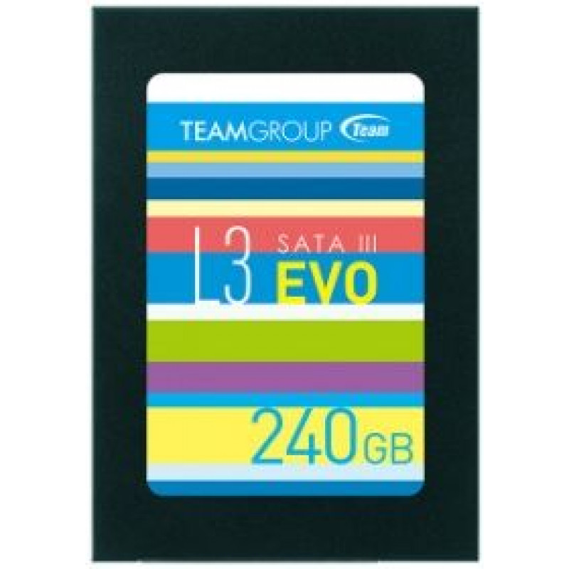 Накопитель SSD 240GB Team L3 EVO 2.5" SATAIII TLC (T253LE240GTC101), 240, TLC, 2.5", SATAIII